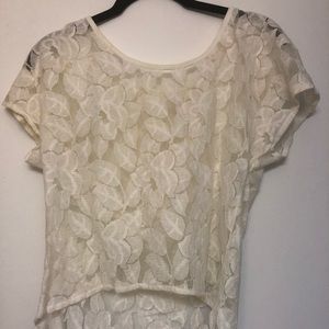 White lace cover up from target